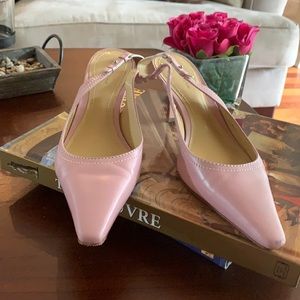Ann Taylor sling back light pink shoes